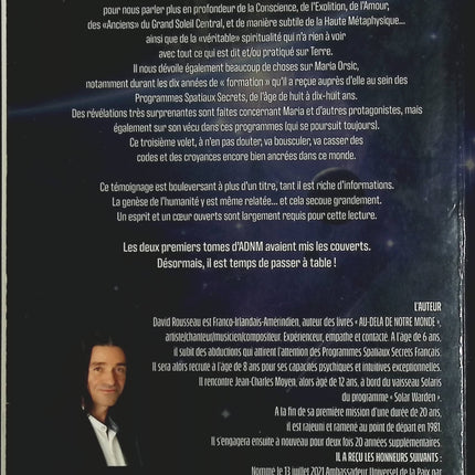 Au-Delà de notre Monde Tome 3 – Enfant du Grand Soleil Central – David Rousseau – Spiritualité et mystères - Livre