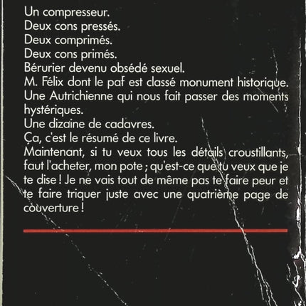 Baisse la pression, tu me les gonfles ! – San-Antonio | Roman policier humoristique de Frédéric Dard, humour décalé et aventures truculentes - Livre