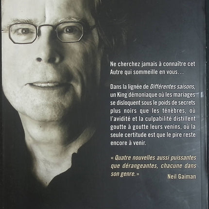 Nuit noire, étoiles mortes – Stephen King – Recueil de nouvelles fantastiques, thriller psychologique et horreur - Livre