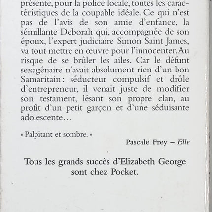 Un Nid de mensonges – Elizabeth George | Roman policier anglais, enquête criminelle, secrets de famille et suspense psychologique - Livre