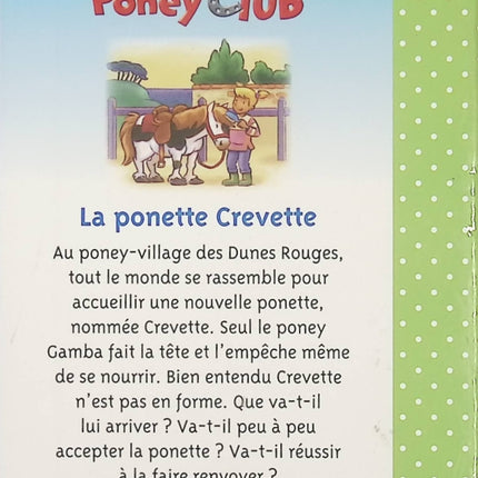La ponette Crevette – Histoire jeunesse sur les poneys et les animaux, collection Lecture Club Benjamin - Livre