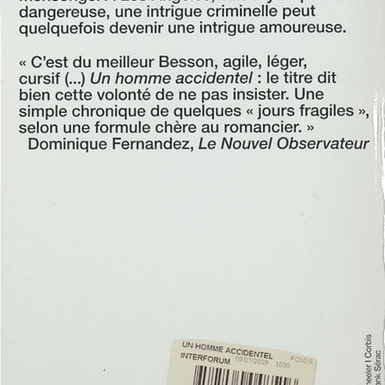 Un homme accidentel – Philippe Besson – Roman noir et histoire d’amour à Los Angeles - Livre