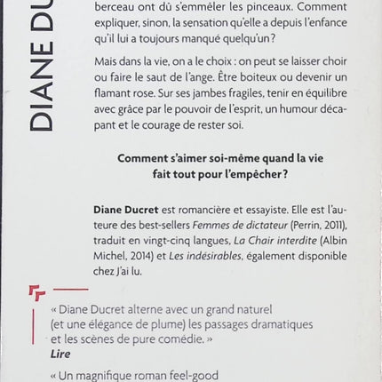 La meilleure façon de marcher est celle du flamant rose – Diane Ducret | Roman feel-good, humour, résilience et reconstruction personnelle - Livre