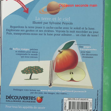 La Terre et le Ciel – Sylvaine Peyrols – Livre documentaire jeunesse – Nature, planète et découverte - Livre