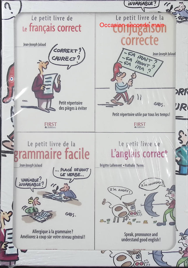 Les Indispensables de la rentrée – Coffret 4 livres – Conjugaison, Grammaire, Français et Anglais - Livre