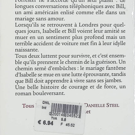 Le baiser – Danielle Steel – Roman contemporain romance drame émotion amour interdit relations - Livre