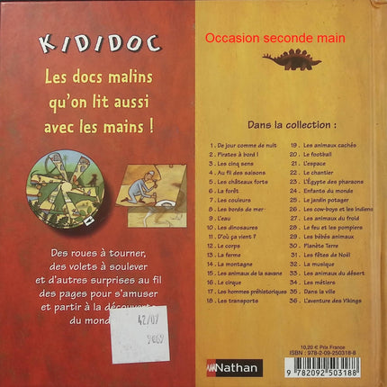 Les Dinosaures – Kididoc – Claudine Roland – Livre documentaire jeunesse interactif – Préhistoire - Livre