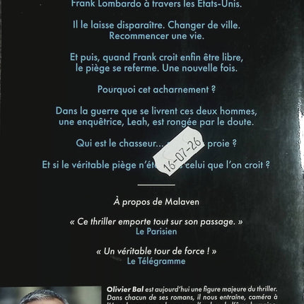 Le piège | Olivier Bal | Thriller psychologique d'occasion - Livre