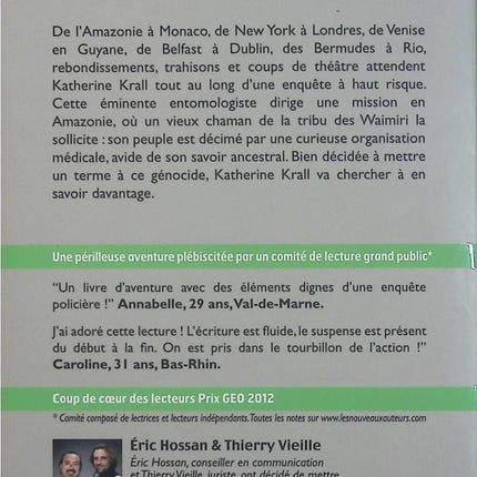 Dans l’ombre du Jaguar – Éric Hossan & Thierry Vieille – Thriller – Aventure et suspense - Livre
