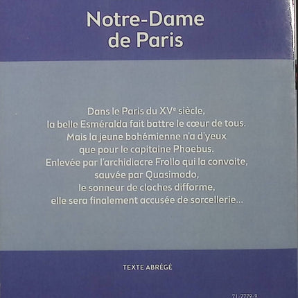 Notre-Dame de Paris – Texte abrégé – Victor Hugo – Livre de Poche Jeunesse – Esmeralda - Livre