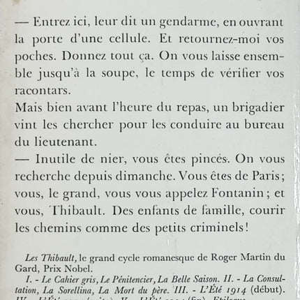 Les Thibault – Tome 1 – Le Cahier gris, Le Pénitencier, La Belle Saison – Roger Martin du Gard – Grande saga familiale française - Livre