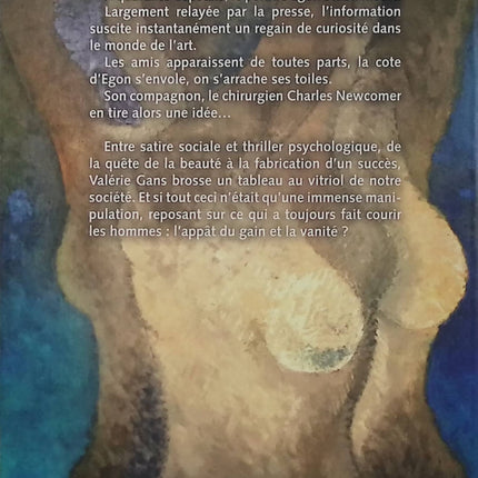 Sans titre - Valérie Gans - Roman contemporain - Thriller psychologique - Art - Beauté - Chirurgie esthétique - Manipulation - Vanité - Livre