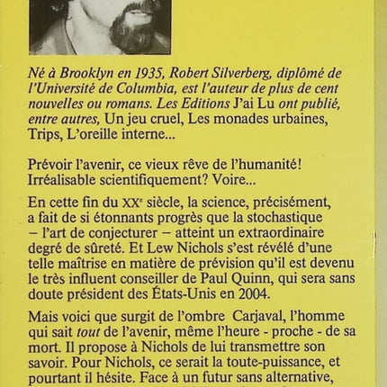 L'Homme stochastique – Robert Silverberg – Roman de science-fiction d'anticipation d'occasion - Livre