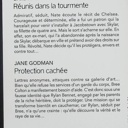 Réunis dans la tourmente Protection cachée – Barb Han, Jane Godman, Black Rose romance suspense - Livre