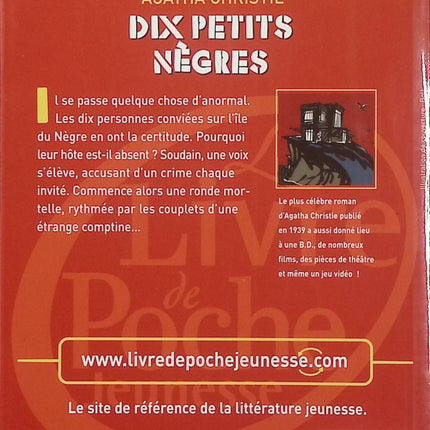 Dix Petits Nègres – Agatha Christie – Roman policier – Enquête, huis clos et meurtre mystérieux - Livre