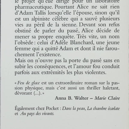 Feu de glace – Nicci French – Thriller psychologique, passion, secrets et meurtre - Livre