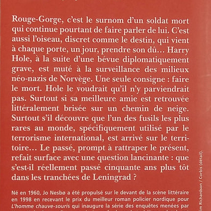Rouge-Gorge - Jo Nesbø - Harry Hole - Polar nordique - Néonazis - Meurtre - Leningrad - Thriller norvégien - Livre