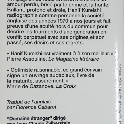 Quelque chose à te dire – Hanif Kureishi – Roman contemporain britannique – Livre d'occasion - Livre