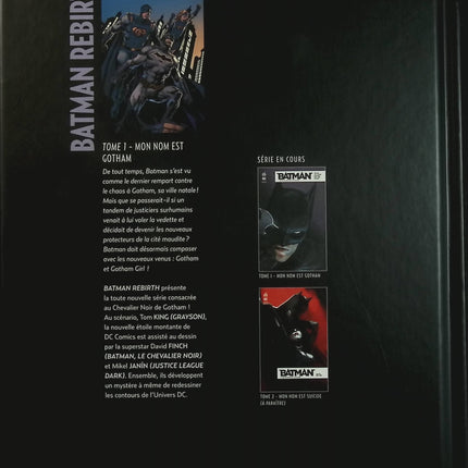 Batman Rebirth Tome 1 - Mon nom est Gotham - Scott Snyder, Tom King, David Finch & Mikel Janin - Comics DC d'occasion - Livre