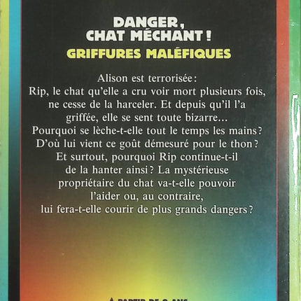 Chair de Poule - Tome 45 - Danger, chat méchant ! - R. L. Stine - Roman jeunesse d'occasion - Livre