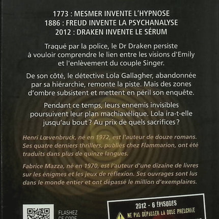 Sérum Saison 1 Tome 4 - Fabrice Mazza, Henri Loevenbruck - Thriller, polar, enquête, suspense - Livre d'occasion - Livre