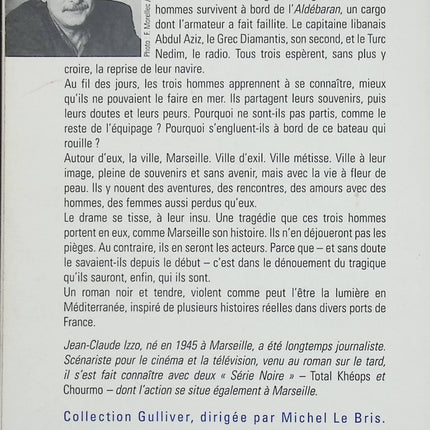 Les Marins perdus – Jean-Claude Izzo – Roman noir méditerranéen, destins de marins et drame humain à Marseille - Livre