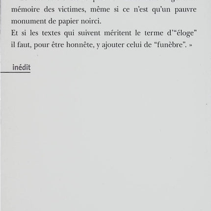 Petit éloge des faits divers – Didier Daeninckx – Recueil de nouvelles et récits noirs – Livre d'occasion - Livre
