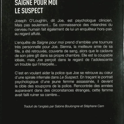 Saigne pour moi / Le Suspect – Michael Robotham – thriller psychologique, enquête criminelle et suspense - Livre