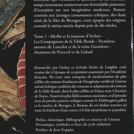 Roman du Roi Arthur Tome 1 – Jean Frappier, Xavier de Langlais – Légende arthurienne et littérature médiévale - Livre