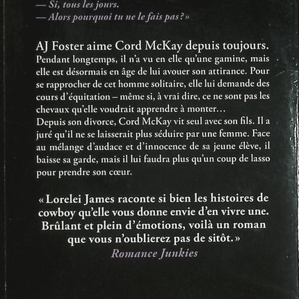 Riders Tome 3 - Chevauchée intense - Lorelei James - Romance cow-boy - Livre