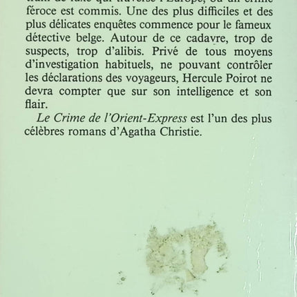 Le Crime de l'Orient-Express - Agatha Christie - Roman policier d'occasion - Livre