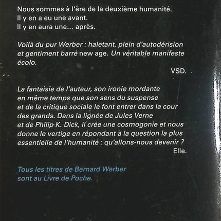 Troisième Humanité - Bernard Werber | Roman science-fiction d'occasion | Évolution humaine, futur, nouvelle humanité, aventure scientifique, anticipation, Le Livre de Poche - Livre