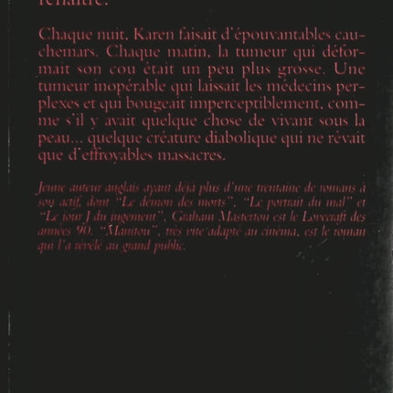Manitou – Graham Masterton, roman d’horreur fantastique et thriller surnaturel entre malédiction amérindienne et terreur inexpliquée - Livre