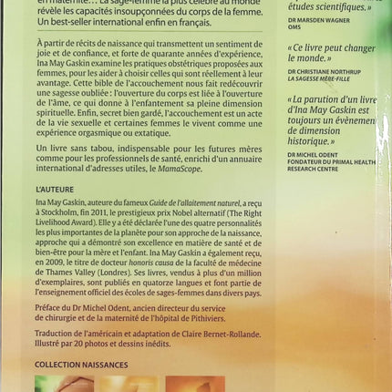 Le Guide de la naissance naturelle – Ina May Gaskin, conseils pour préparer un accouchement naturel et retrouver confiance en son corps - Livre
