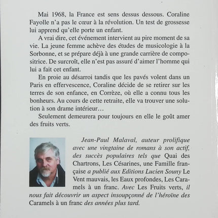 Les Fruits verts – Jean-Paul Malaval – Roman français d’occasion - Livre