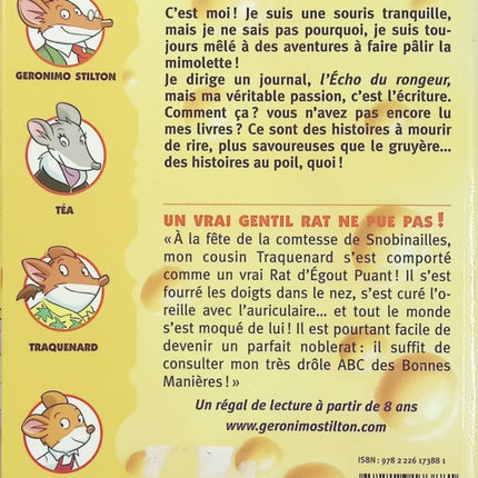 Geronimo Stilton – Tome 31 – Un vrai gentil rat ne pue pas ! – Roman jeunesse humoristique dès 8 ans - Livre