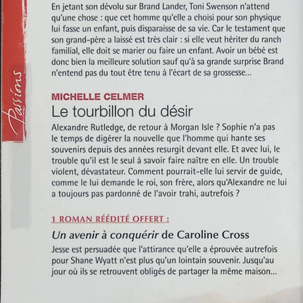 L'enfant de Brand Lander, Le tourbillon du désir, Un avenir à conquérir – Emilie Rose, Michelle Celmer, Caroline Cross – 3 romans Passion Harlequin, romance et amour - Livre