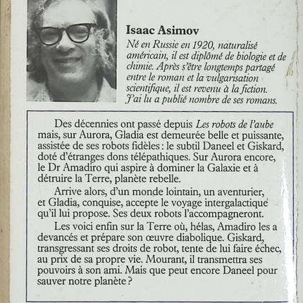 Les Robots et l'Empire Tome 1 - Isaac Asimov - Roman science-fiction d'occasion - Livre