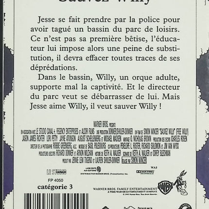 Sauvez Willy – Jordan Horowitz – Roman jeunesse – aventure et amitié avec un orque - Livre