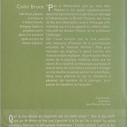 L’étrange affaire du chat de Madame Hudson et autres nouvelles policières – Colin Bruce, enquêtes scientifiques et énigmes policières inspirées des progrès de la physique - Livre