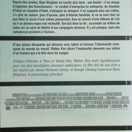 In the Air – Walter Kirn – roman contemporain aéroport et crise identitaire – livre occasion - Livre