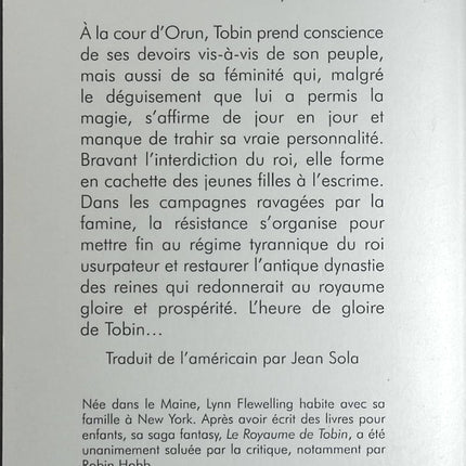 Le Royaume de Tobin, Tome 3 : L'Éveil du sang - Lynn Flewelling - Fantasy d'occasion - Saga épique - Livre