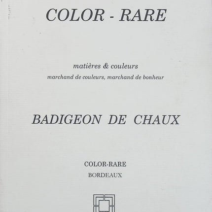 Badigeon de chaux – Sylvie Eyraud – COLOR-RARE – Guide pratique peinture à la chaux et décoration - Livre