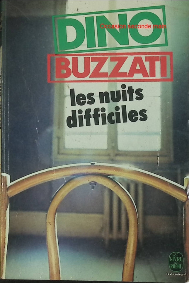 Les Nuits difficiles – Dino Buzzati – Recueil de nouvelles fantastiques – Livre d'occasion - Livre