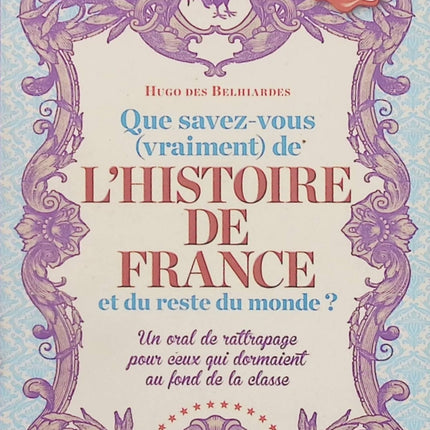 Que savez-vous (vraiment) de l’histoire de France et du reste du monde ? – Hugo Des Belhiardes – Quiz historique - Livre