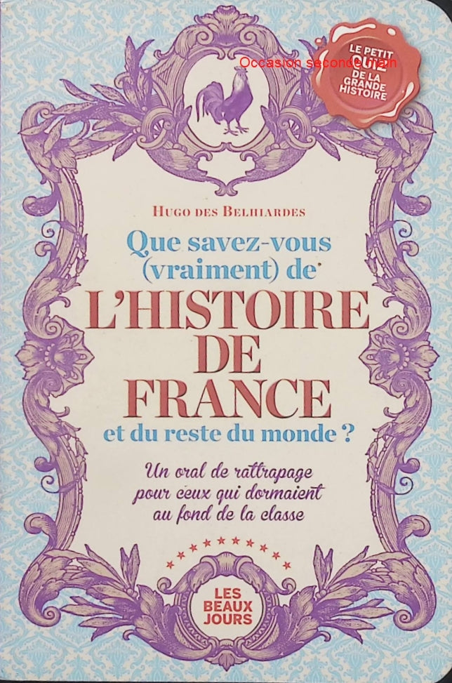 Que savez-vous (vraiment) de l’histoire de France et du reste du monde ? – Hugo Des Belhiardes – Quiz historique - Livre
