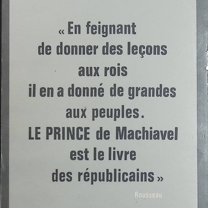 Le Prince – Nicolas Machiavel – Livre de poche – Philosophie politique, pouvoir et stratégie - livre