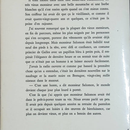 L'Angoisse du roi Salomon – Émile Ajar – Roman d'amour, d'humanité et de vieillesse - Livre