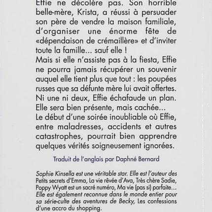 La (pire) fête de l’année – Sophie Kinsella – roman comédie romantique drôle et chaos de Noël - Livre