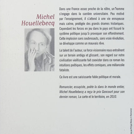 Soumission – Michel Houellebecq, roman d’anticipation politique sur la France, la société et les bouleversements culturels - Livre